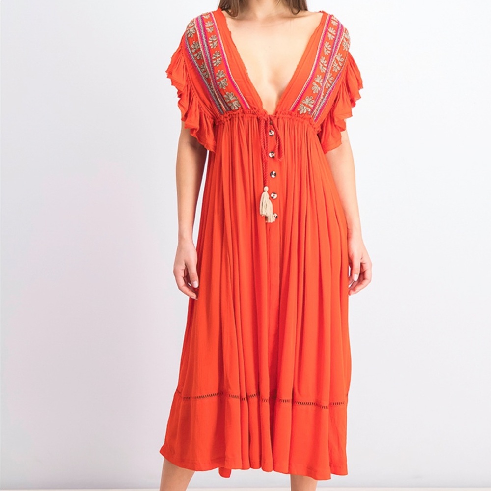 Free People Bali Will Wait For You Midi dress